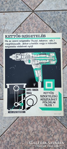 3.plakàt műanyag lemezen található eredeti szocreàl, Retro, munkavédelmi plakát, nem reklàm .Tàncsic