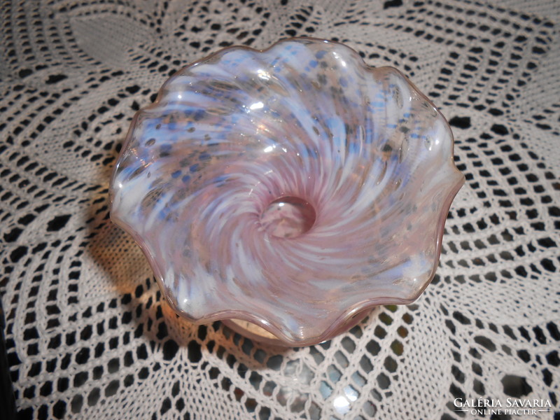 Beautiful glass candle holder.