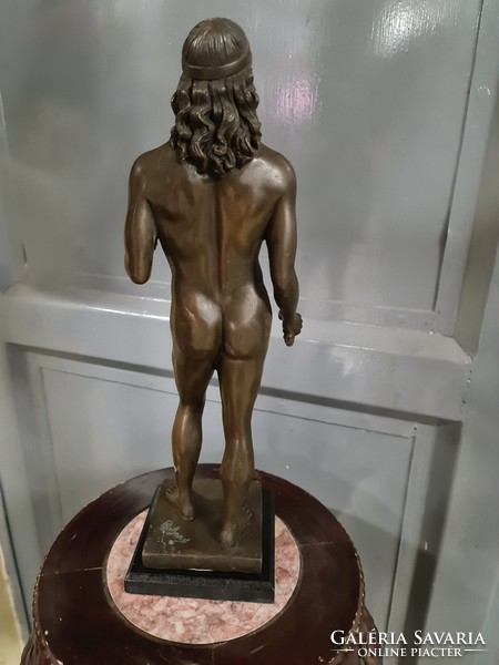 Mitológikus férfi bronzszobor(Zeusz)