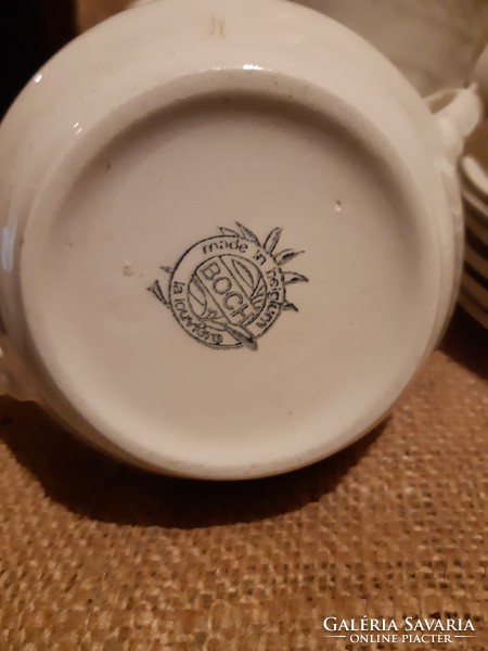 Boch la louviere belgium porcelán kávés szett