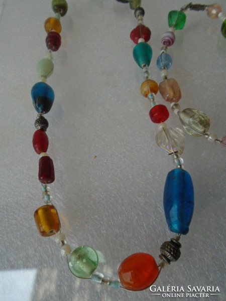 Millefiori Murano glass necklace and bracelet