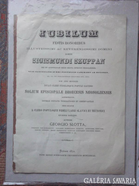 Jubilum Festis Honoribus 1870