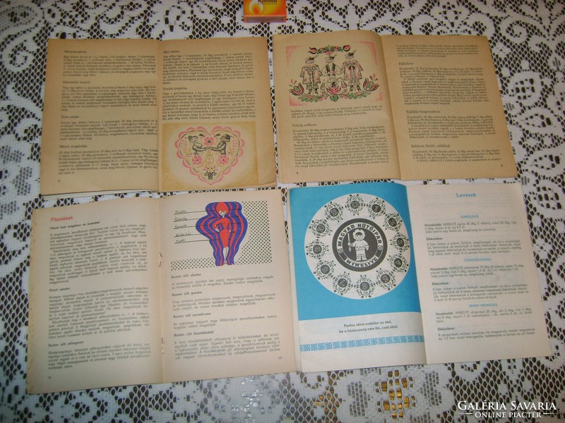 Old cookbook, booklet 1967/68/70... Four pieces together