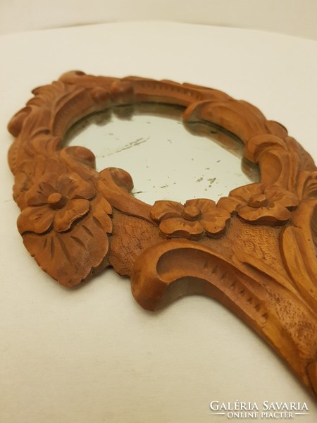 Antique hand carved baroque style mirror