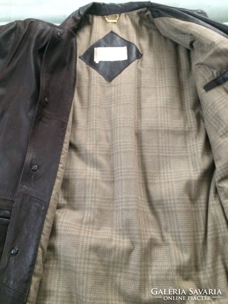 Michel vera pelle men's leather jacket winterized size 58