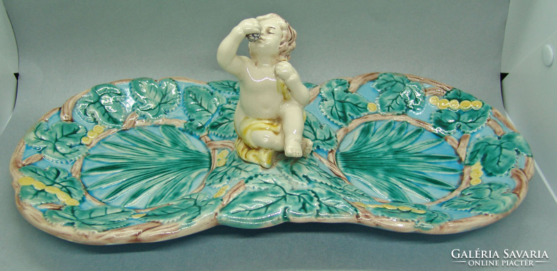 B116 majolica putto centerpiece, offering - fabulous collector's item - you can make an offer!