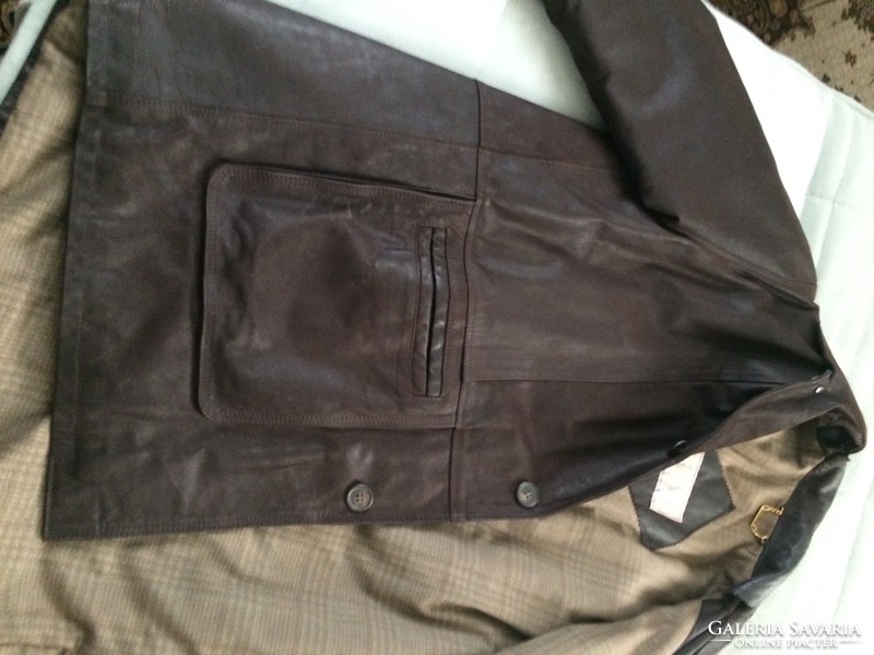 Michel vera pelle men's leather jacket winterized size 58