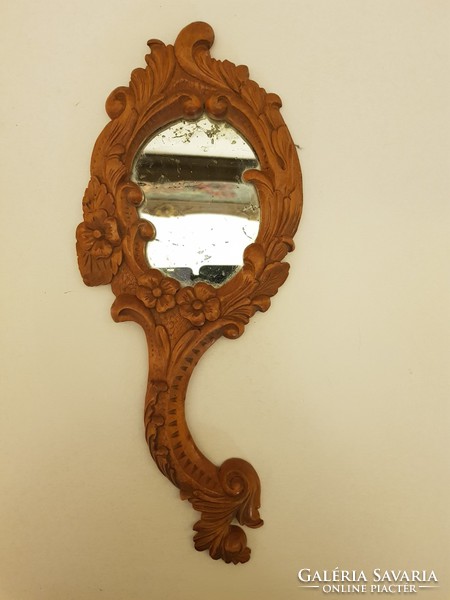 Antique hand carved baroque style mirror