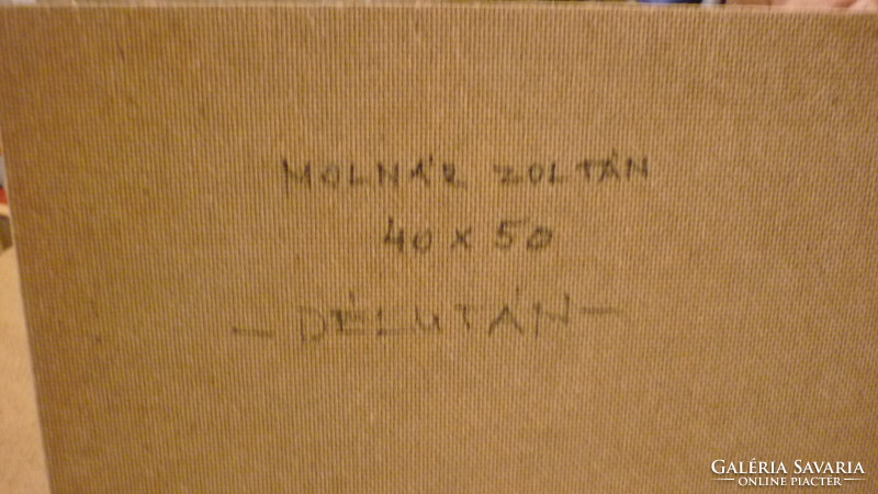 R/ Molnár Zoltan marked oil/wooden