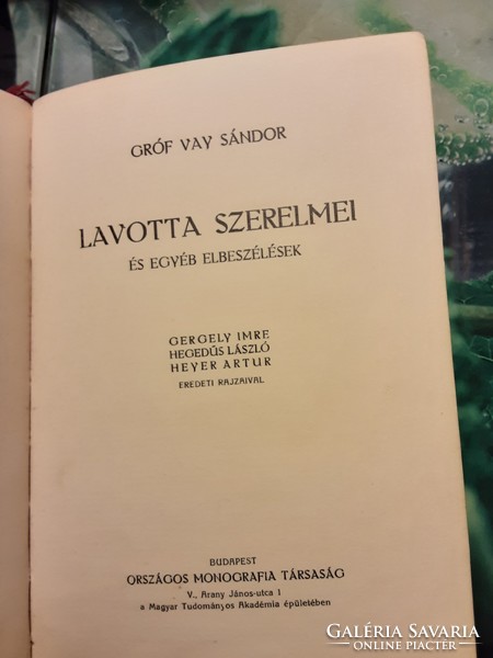 Count sándor vay - books with 7 chronicles, with illustrations by imre gergely and géza udvary.