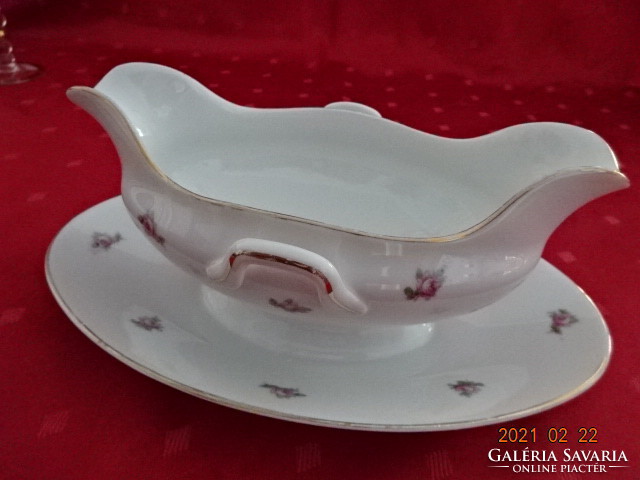Zsolnay porcelán, antik, pajzspecsétes szószos tál, hossza 23 cm. Vanneki!