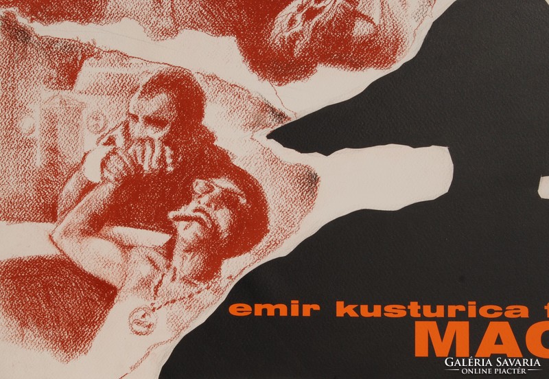Kusturica: cat-woe - poster design, unique graphics