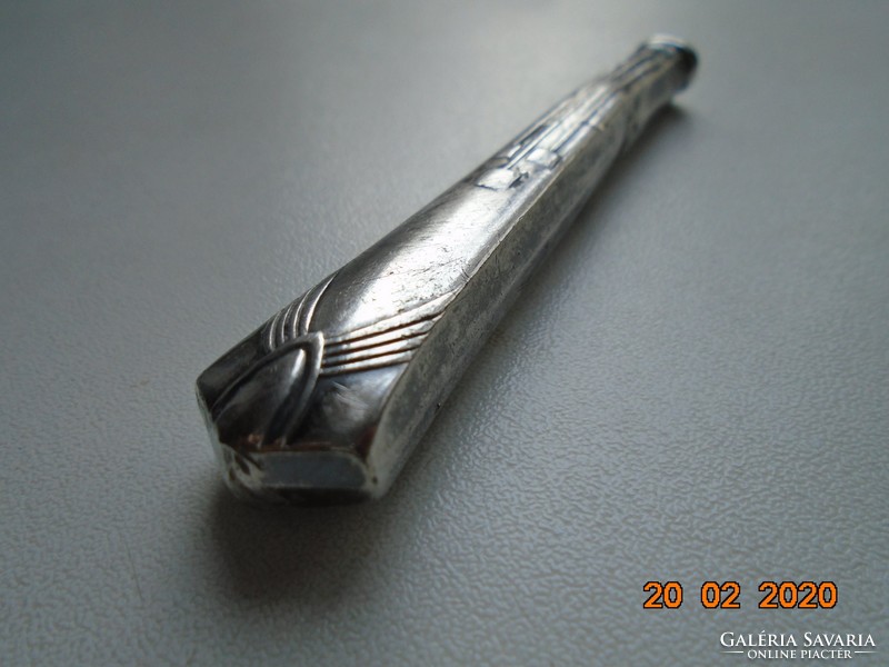 Antik szecessziós ezüstözött kés NYÉL