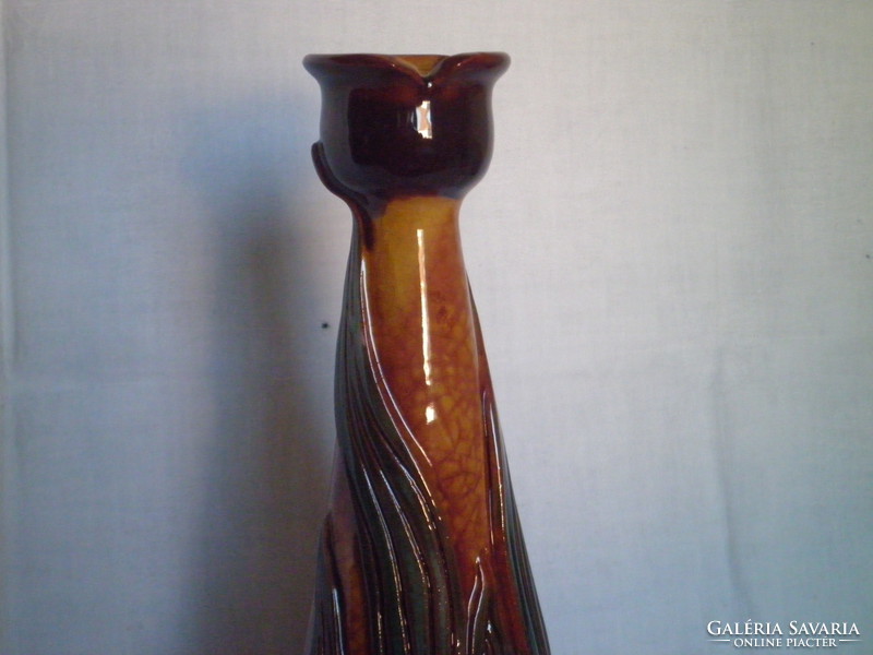 Pápai kata Art Nouveau majolica fiber vase ceramic 33 cm