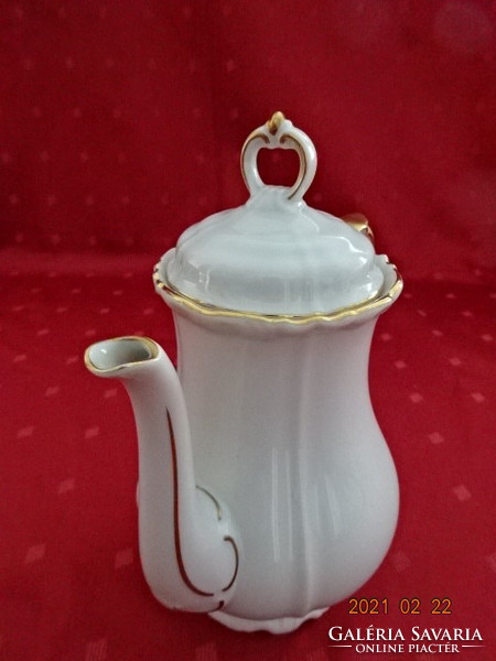 Edelstein bavaria german porcelain antique coffee maker with gold trim. He has!