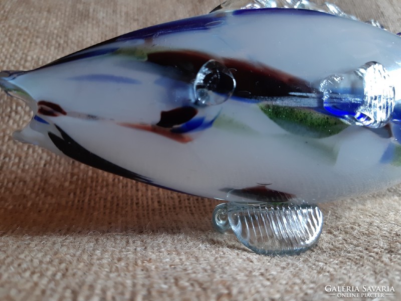 Muránói üveg hal