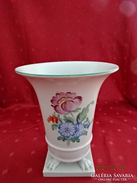 Herend porcelain, antique base vase, top diameter 15.8 cm. He has!