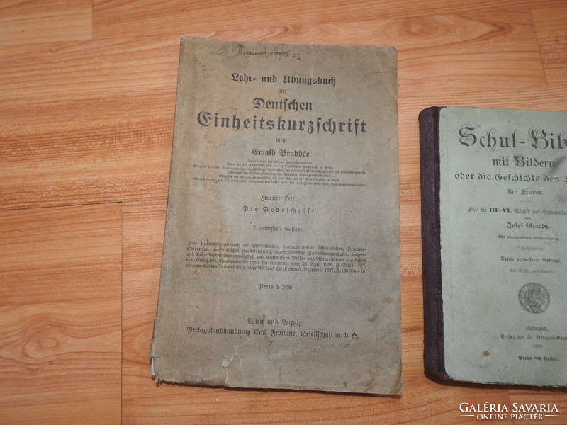Antique German language _ schul - bibel mit bildern regeln für die deutche rechtchrei lehr - und übungs