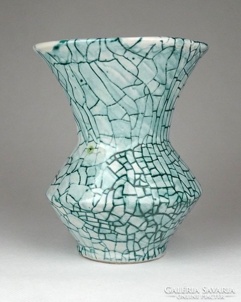 1D320 Retro Gorka jellegű iparművészeti kerámia váza 13.5 cm