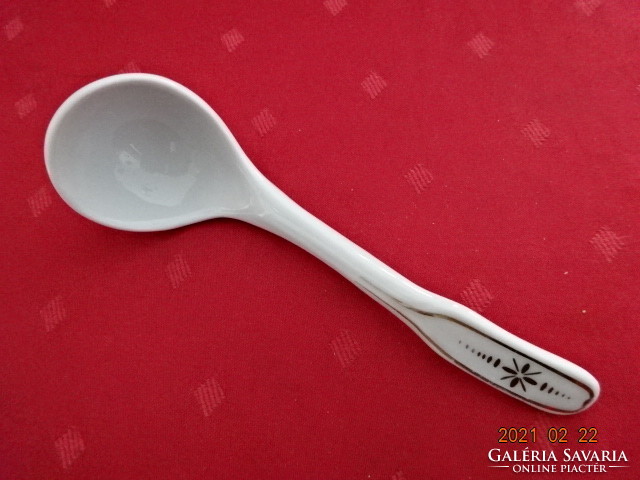 Hungarian porcelain, white, sauce spoon, length 16.5 cm. He has!