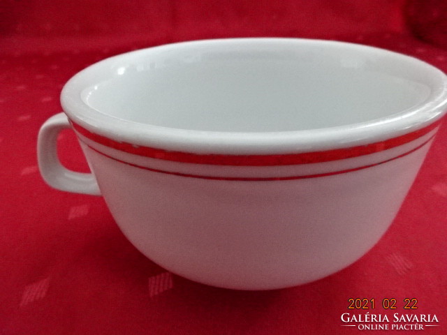 Lowland porcelain, teacup with gold border, diameter 11.5 cm. He has!