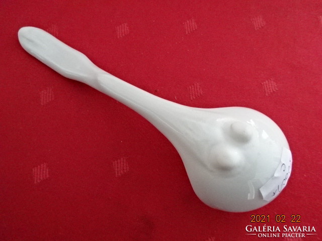Hungarian porcelain, white, sauce spoon, length 16.5 cm. He has!