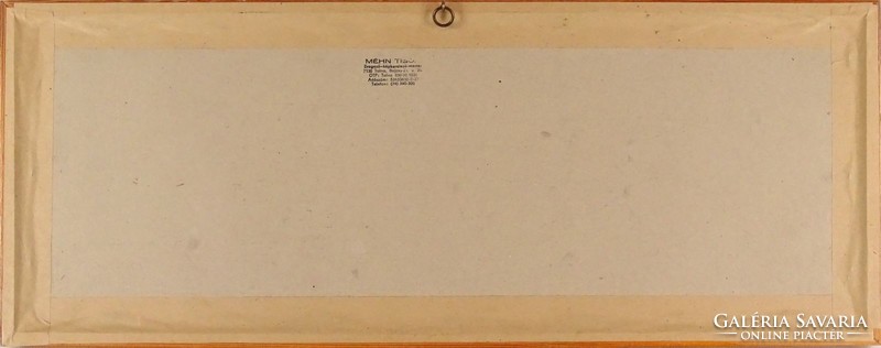 1D424 Szélmalmok Kinderdijkben keretezett színes nyomat 22 x 56 cm