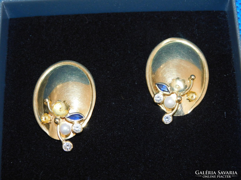 Gold 18k pair of earrings 7 gr