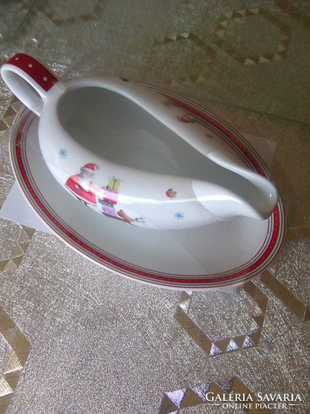 Unique porcelain saucer and serving dish 2 in 1, new