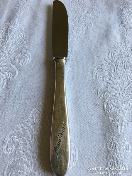 Ezüstözött  solingen  névreszoló gyermek kés.