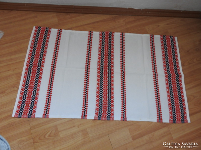 Vintage folk tablecloth set _ textile set of 14 pieces