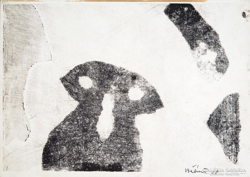 Bálint endre is a monotype, exhibited, reproduced