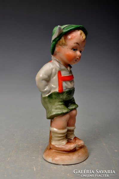 Old Bertram porcelain child figure in shorts. Flawless - showcase condition.