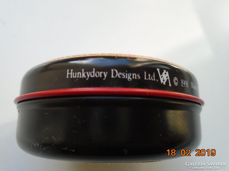 Metal jar for sandalwood ointment hunkydory design 1991