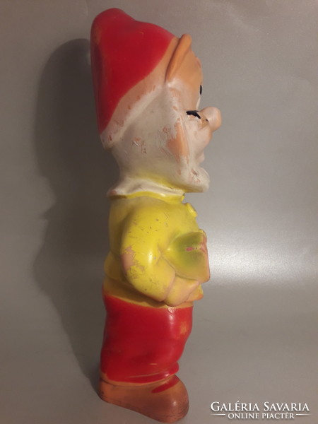 Retro gumi törpe figura nagy méretű 27,5 cm
