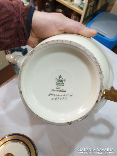 Régi német porcelán teás kanna 
