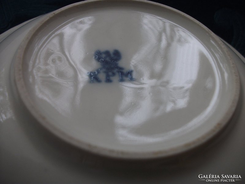 1844 KPM Berlin teás csésze alátét 14,5 cm