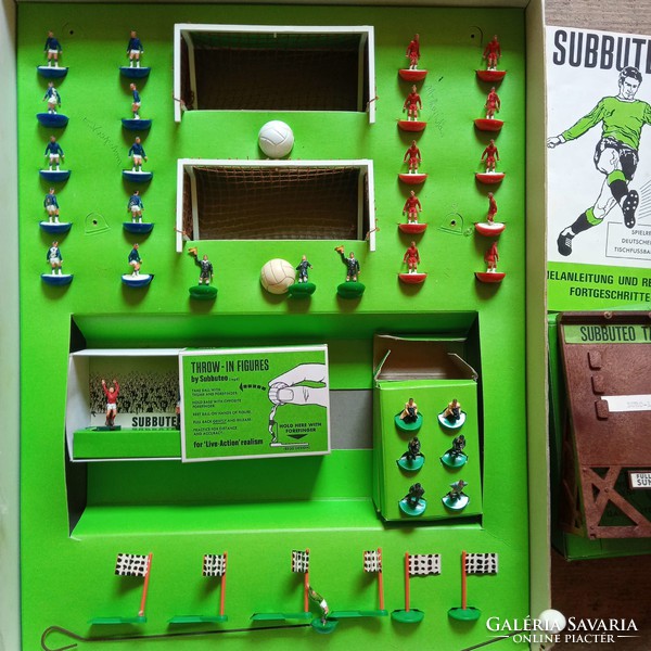 1970-es Vintage Subbuteo futball-foci játék.Társasjáték.