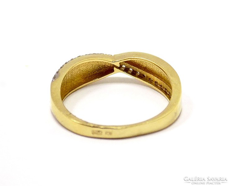 Gold ring with stones (zal-au92037)