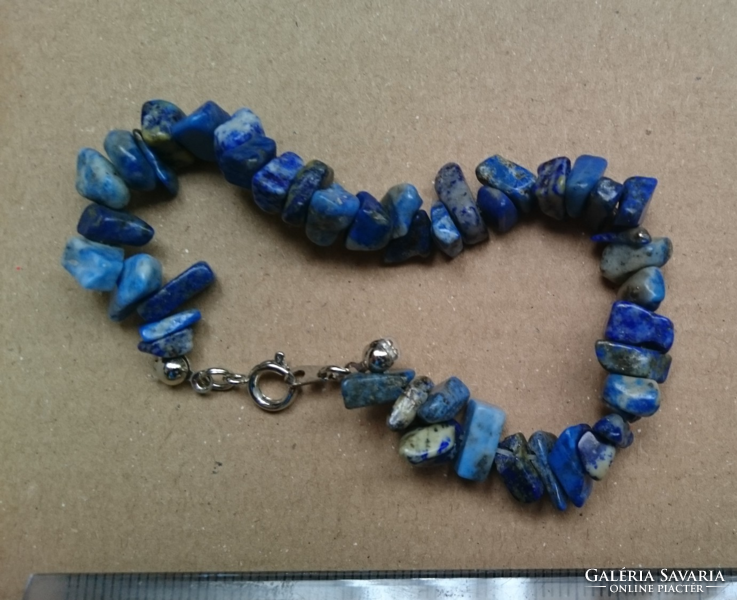 Semi-precious stone (lapis lazuli) bracelet