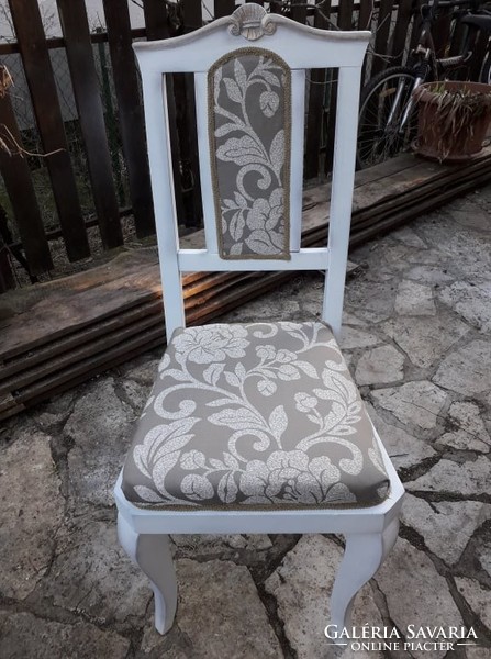 Vintage , provence neobarokk székek új ruhában