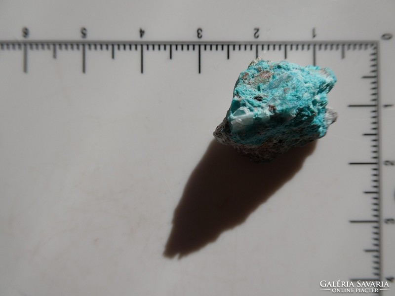 Natural, raw chrysocolus specimen. Old, collection mineral.