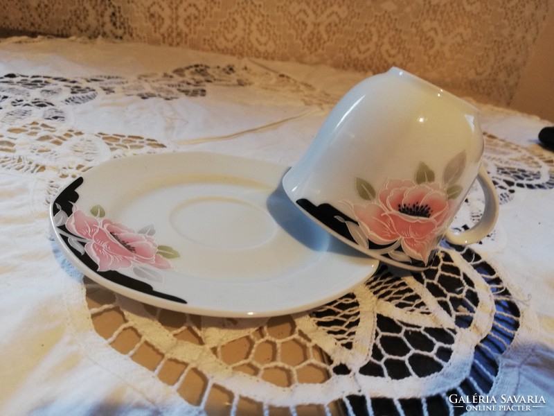 Eladó régi porcelán Bavaria virágos kávés duó!