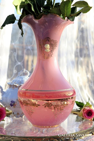 Francia opálin  üveg váza