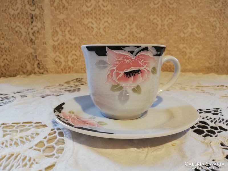 Eladó régi porcelán Bavaria virágos kávés duó!