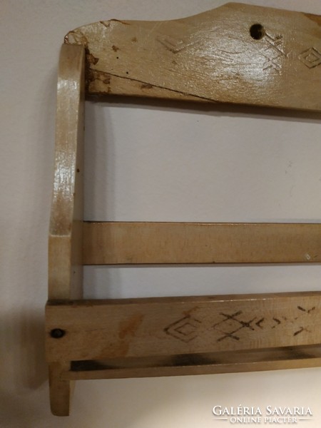 Wooden spice rack shelf