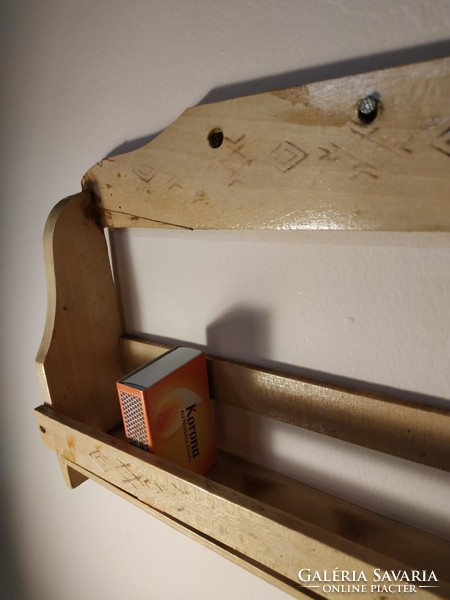 Wooden spice rack shelf