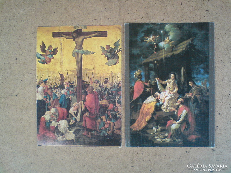 Old painting postcards (used)