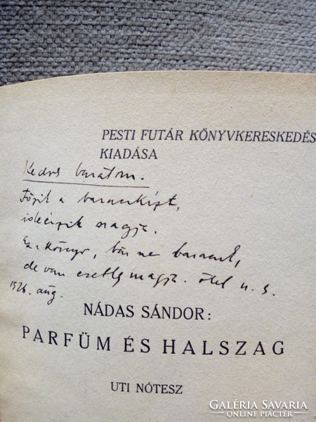 Nádas Sándor: Parfüm és halszag (1926)