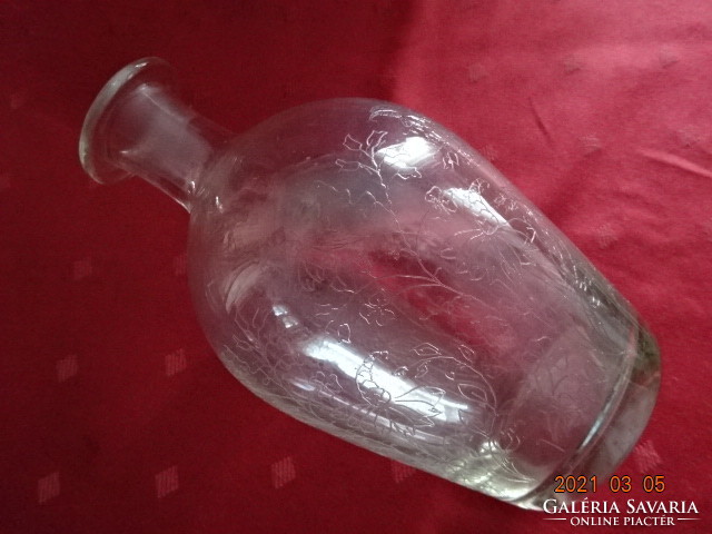 Polished liqueur bottle, half a liter, height 17 cm. He has! Jókai.